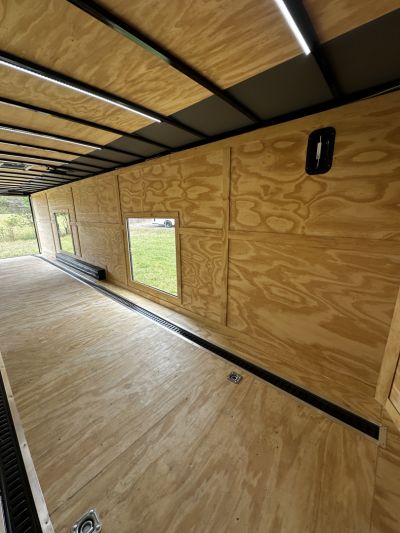 New 2026 Rock Solid Cargo 8.5x36 Car Hauler- 7000LB Spread Torsion- HD Ramp- 10" Bogey Wheels - 2 - Escape Doors Car Hauler