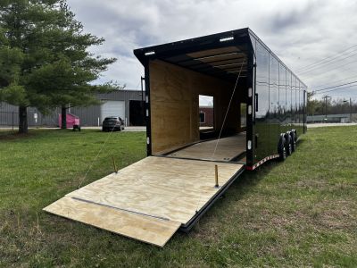 New 2026 Rock Solid Cargo 8.5x36 Car Hauler- 7000LB Spread Torsion- HD Ramp- 10  Bogey Wheels - 2 - Escape Doors Car Hauler