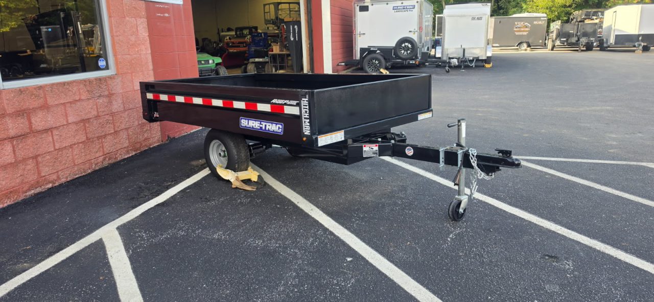 New 4.5 x 8 Sure-Trac Single Ram Utility Dump Trailer 3k