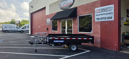 New 4.5 x 8 Sure-Trac Single Ram Utility Dump Trailer 3k
