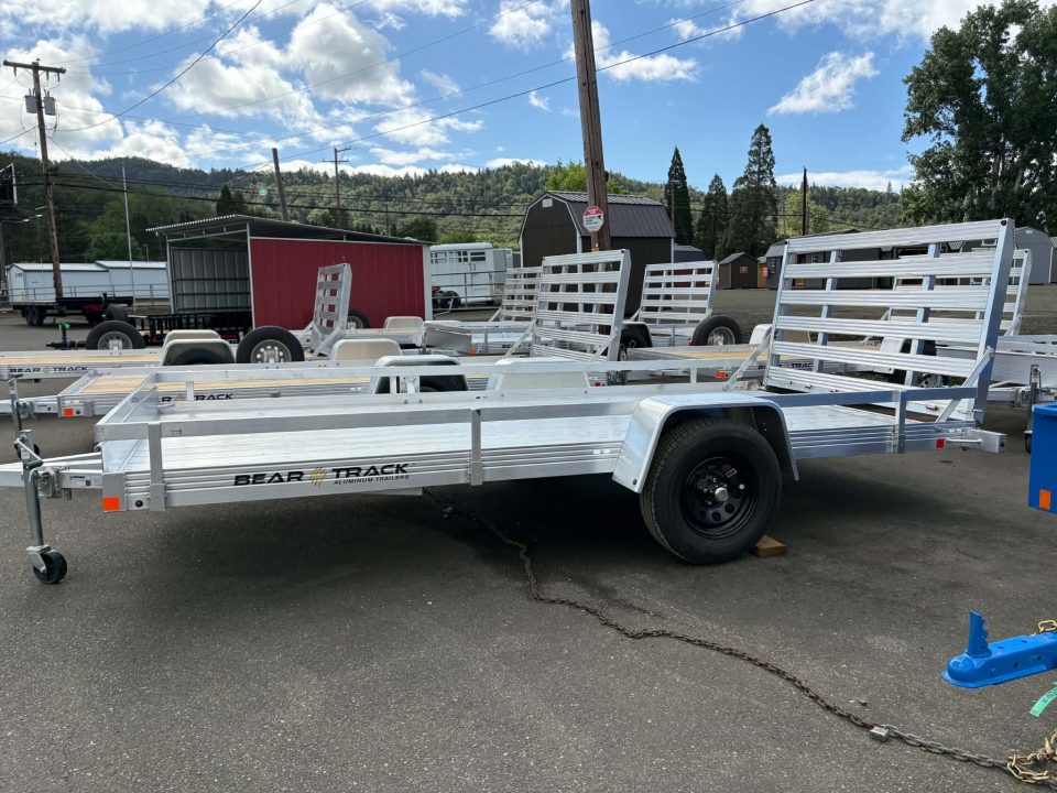 New SALE! UTILITY TRAILER 2026 Bear Track ALUMINUM 80" X 14' SINGLE AXLE 2990 GVWR RAMP