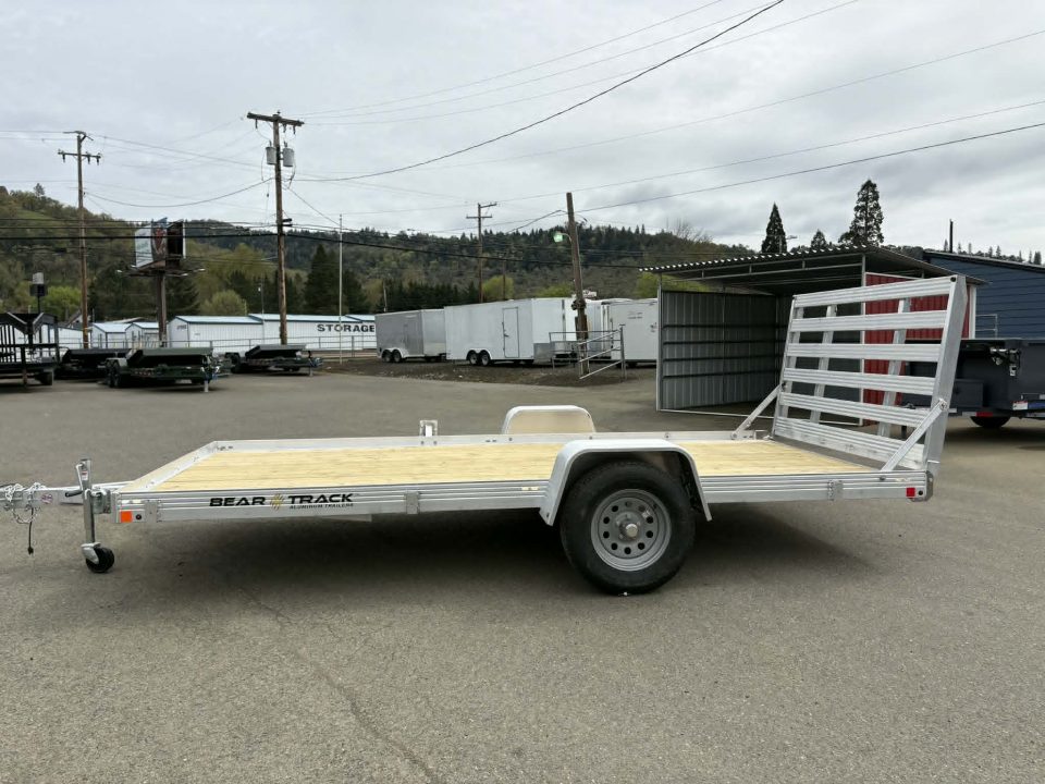 New SALE! UTILITY TRAILER 2026 Bear Track ALUMINUM 80" x 14' WOOD DECK RAMP NO RAILS