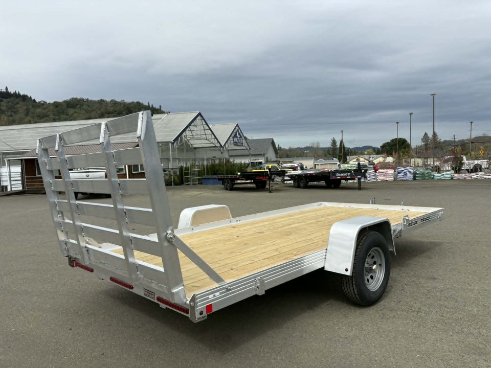 New SALE! UTILITY TRAILER 2026 Bear Track ALUMINUM 80" x 14' WOOD DECK RAMP NO RAILS