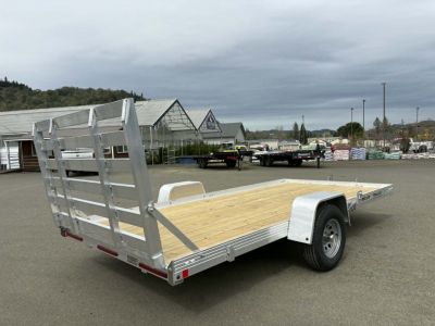 New SALE! UTILITY TRAILER 2026 Bear Track ALUMINUM 80" x 14' WOOD DECK RAMP NO RAILS