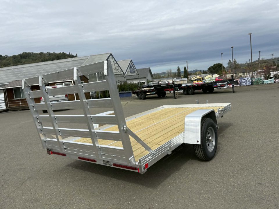 New SALE! UTILITY TRAILER 2026 Bear Track ALUMINUM 76" X 12' SINGLE AXLE 2990 GVWR