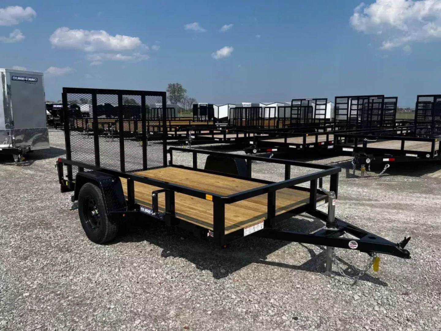 New 2026 Sure-Trac 7 x 12 Tube Top 3K Utility Trailer