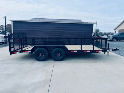 New 2026 Nolan 7X16 Landscape Utility Trailer w/2ft Mesh 7K