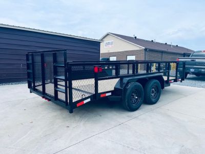 New 2026 Nolan 7X16 Landscape Utility Trailer w/2ft Mesh 7K