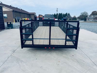 New 2026 Nolan 7X16 Landscape Utility Trailer w/2ft Mesh 7K