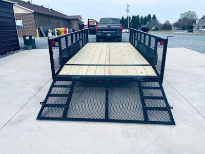 New 2026 Nolan 7X16 Landscape Utility Trailer w/2ft Mesh 7K