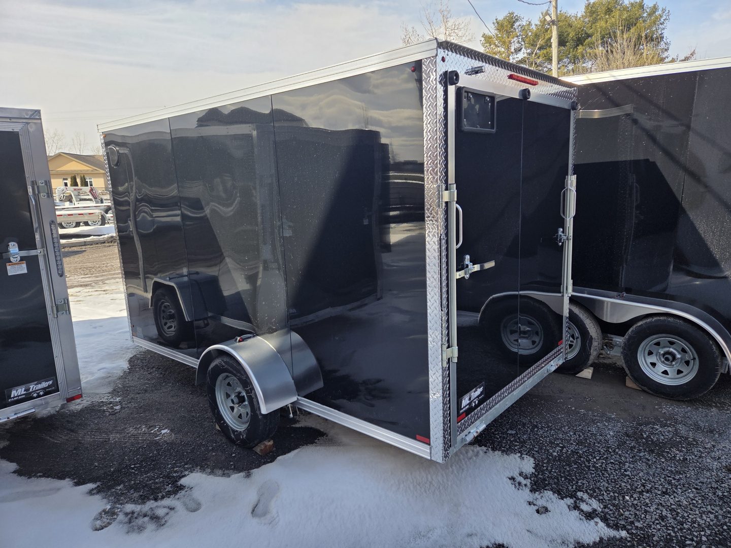 New 2027 ML Trailers Galvanized 6'x12' Cargo / Enclosed Trailer