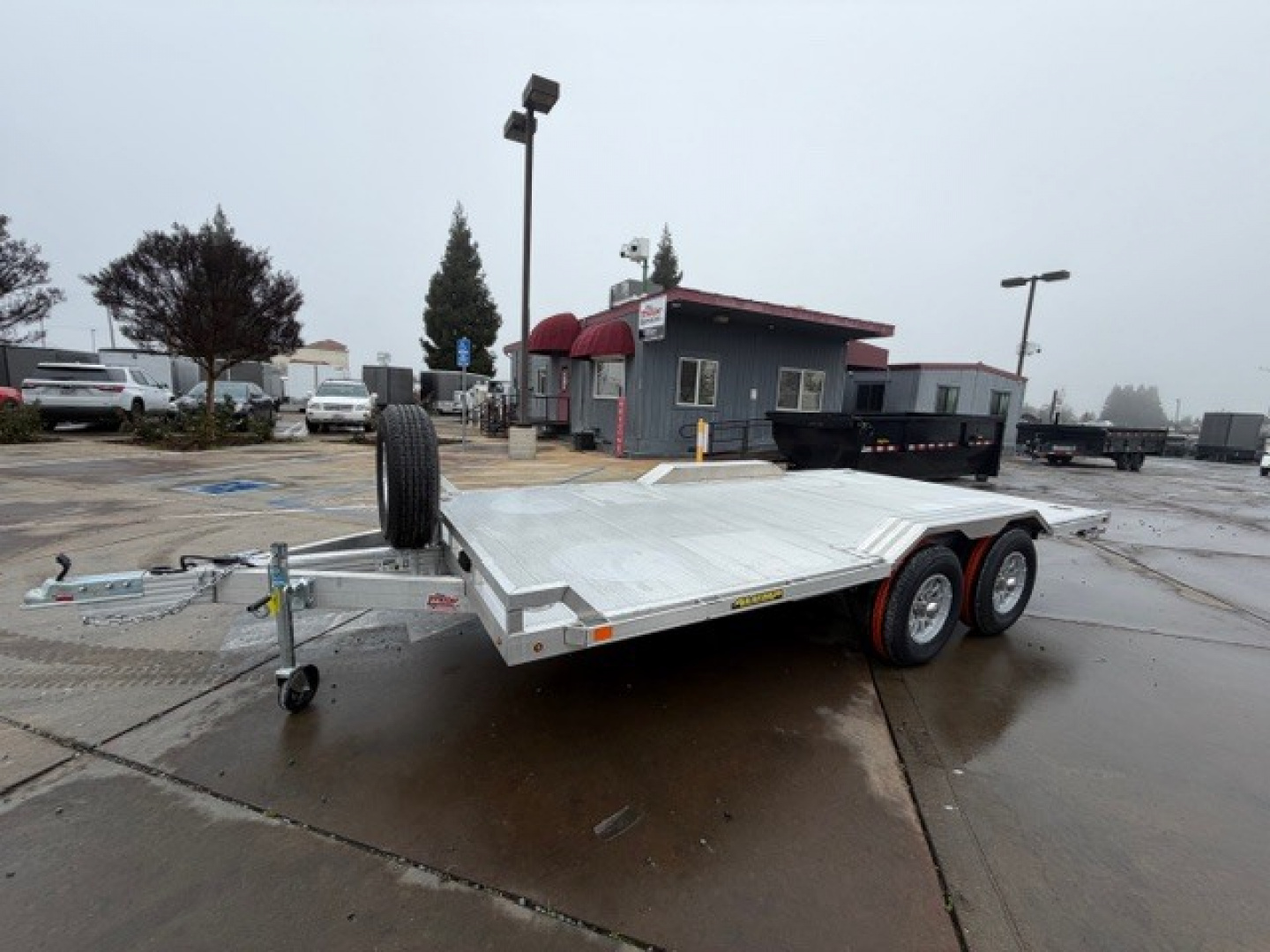 New 2026 Aluma WB16H-TA-EL-DOF-R-RR 8FT X 16FT 990 GVW Utility Trailer