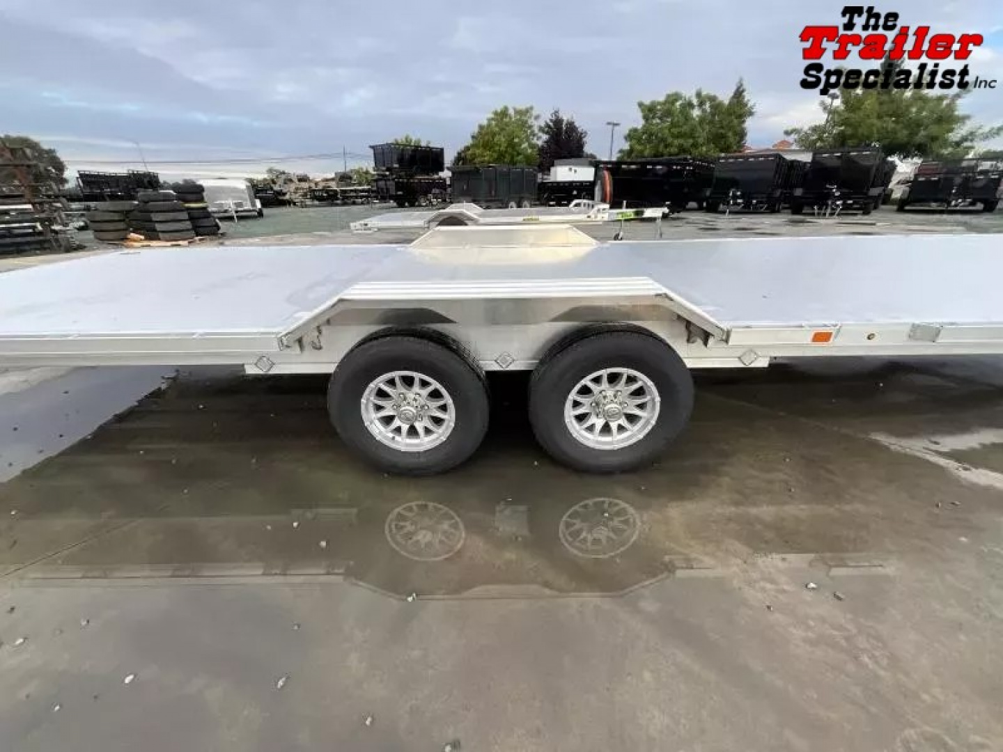 New 2026 Aluma WB28H-TA-EL-DOF-R-RR 8FT X 28FT 9990 GVW Equipment Trailer