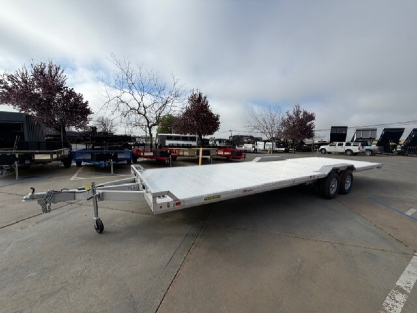 New 2027 Aluma WB28H-TA-EL-DOF-R-RR 8FT X 28FT 9990 GVW Utility Trailer