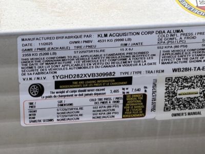 New 2027 Aluma WB28H-TA-EL-DOF-R-RR 8FT X 28FT 9990 GVW Utility Trailer