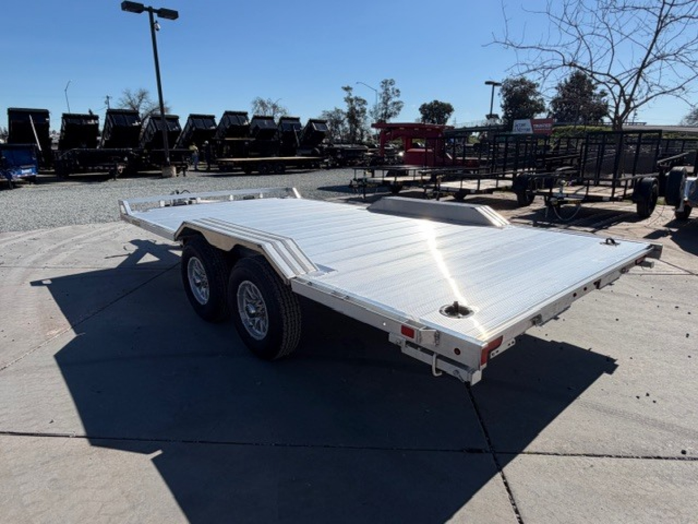 New 2027 Aluma WB16H-TA-EL-DOF-R-RR 8FT X 16FT 9990 GVW Utility Trailer