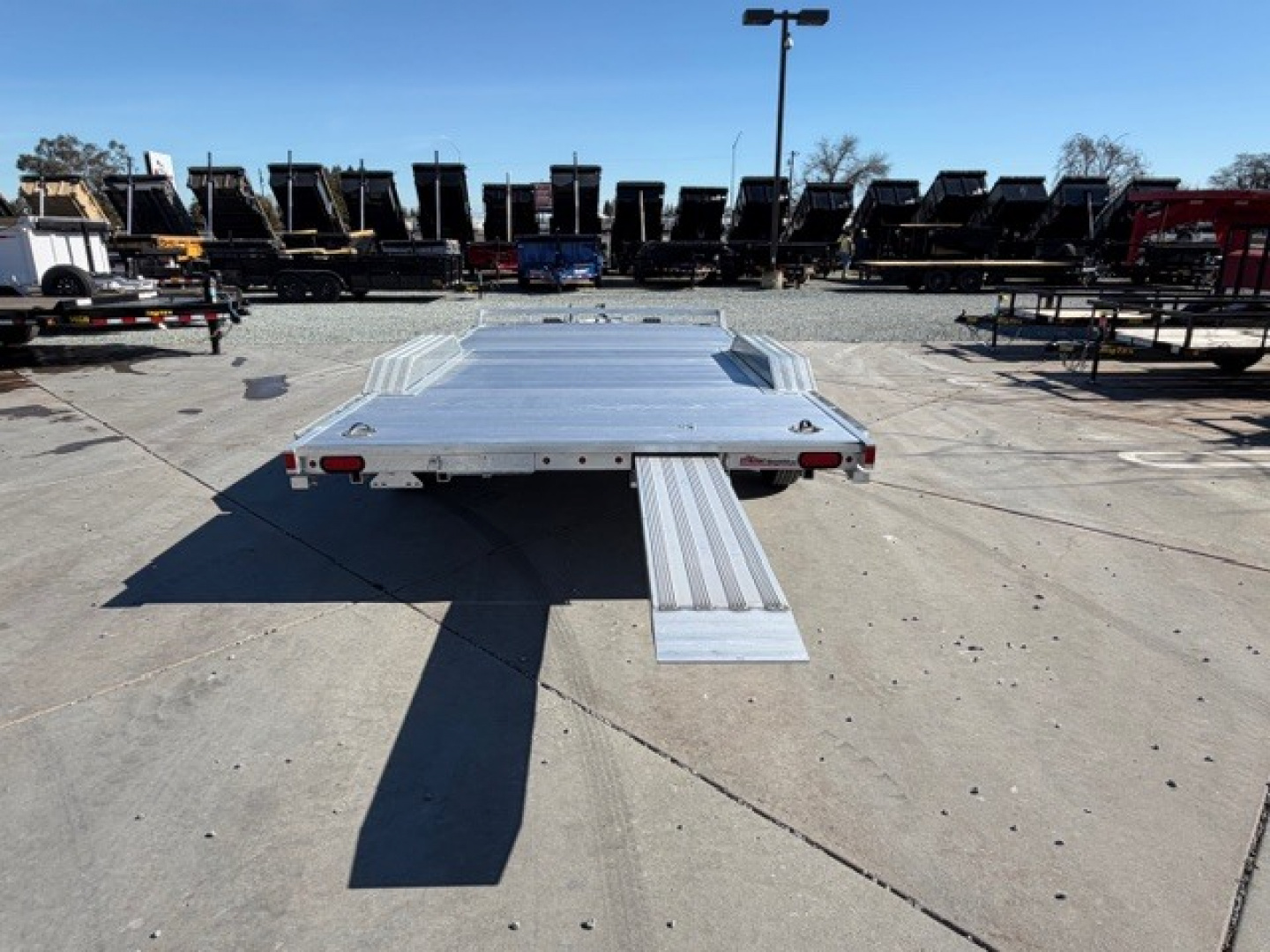 New 2027 Aluma WB16H-TA-EL-DOF-R-RR 8FT X 16FT 9990 GVW Utility Trailer