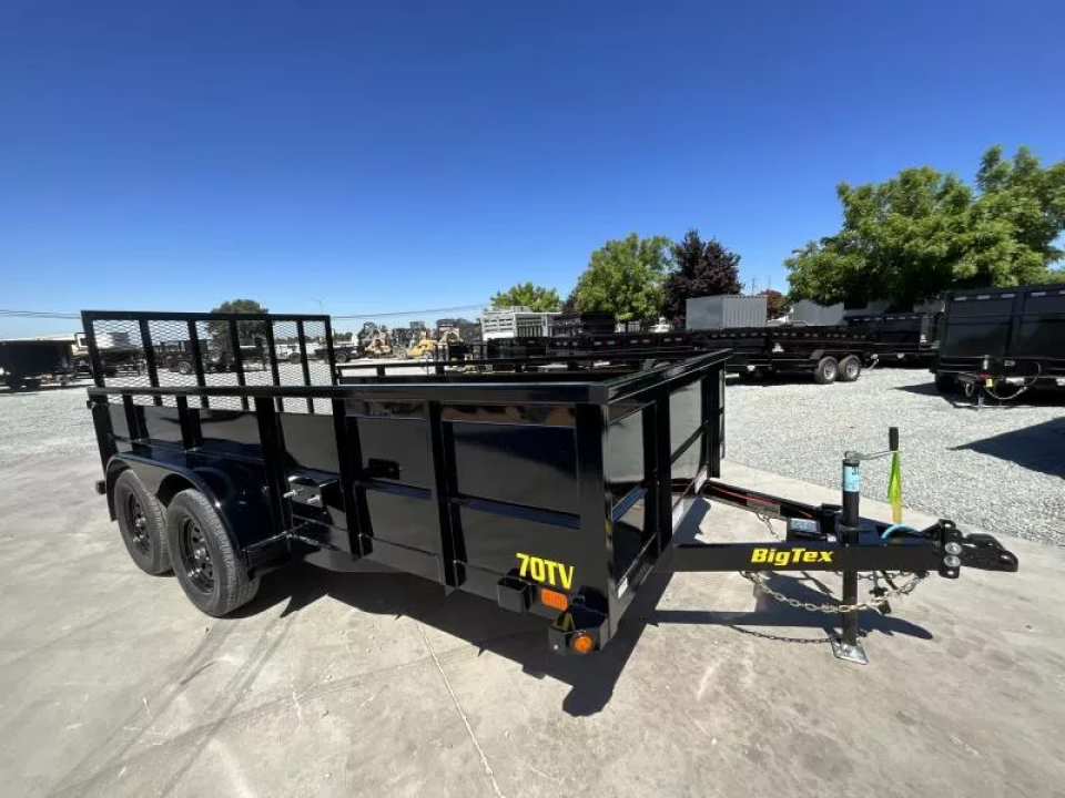 New 2026 Big Tex Trailers 70TV-12-2B 7FT X 12FT 7K GVW Utility Trailer