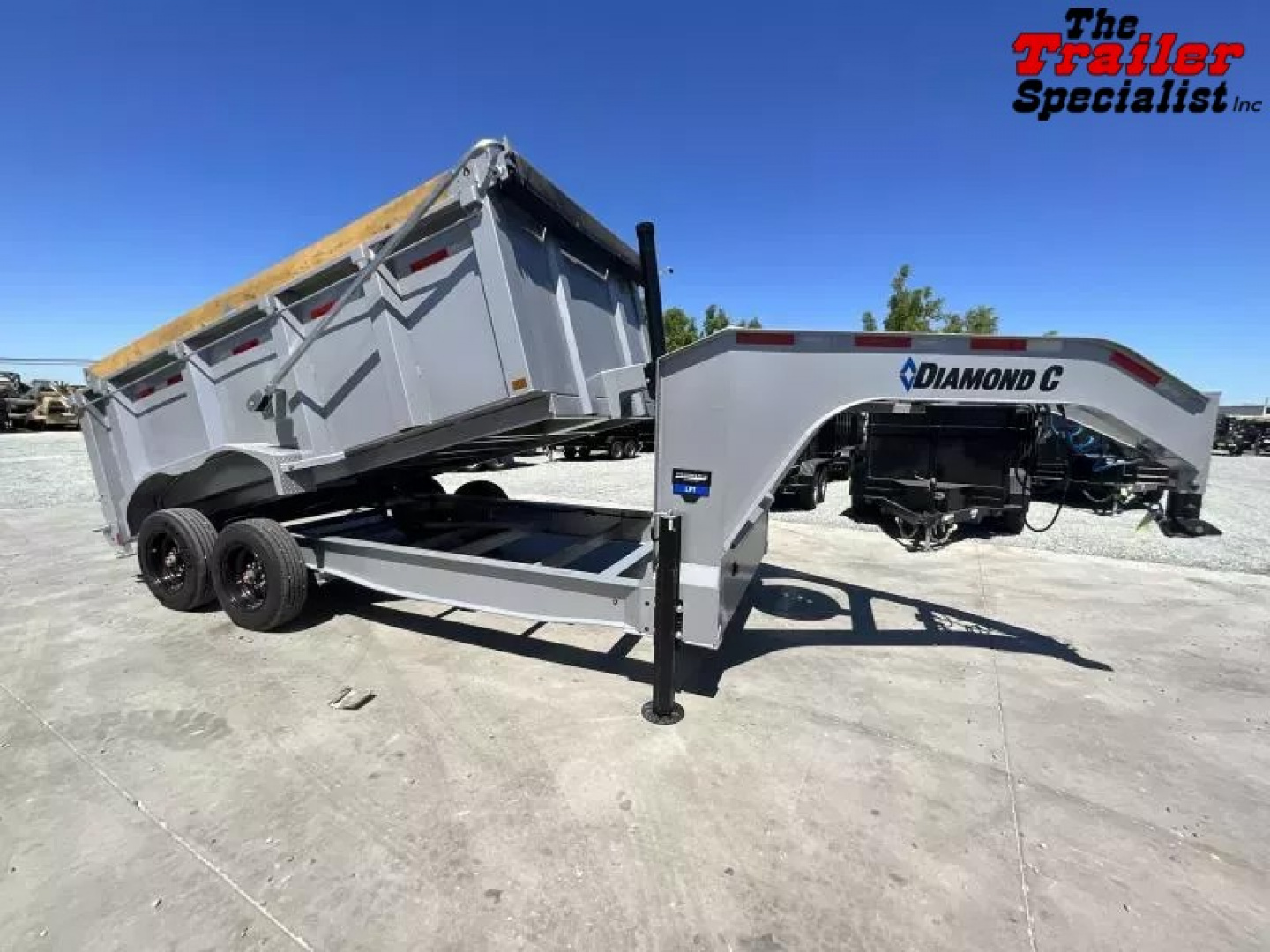 New 2025 Diamond C Trailers LPT208L14X81GN P4 7FT X 14FT 18K GVW Gooseneck Dump Trailer