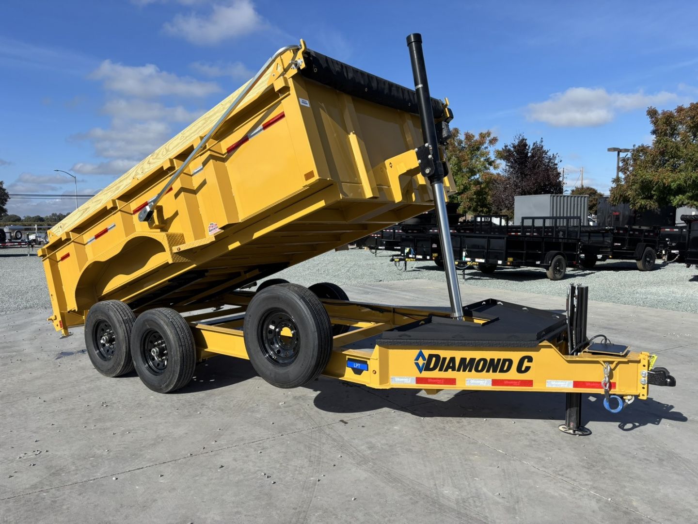 New 2026 Diamond C Trailers LPT207L14X82 P3 7FT X 14 FT 14.9KGVW Dump Trailer