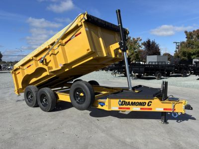 New 2026 Diamond C Trailers LPT207L14X82 P3 7FT X 14 FT 14.9KGVW Dump Trailer