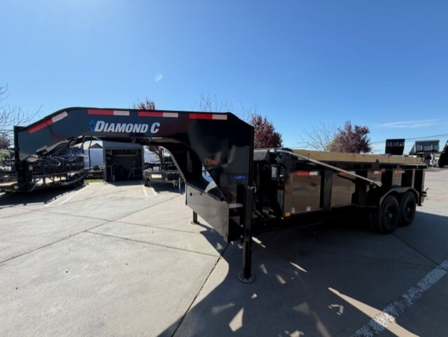 New 2026 Diamond C Trailers LPT20716X82GN P3 7FT X 16FT 15.5K GVW Gooseneck Dump Trailer