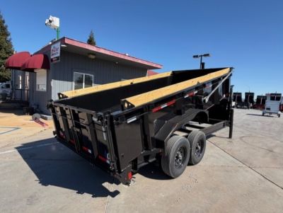 New 2026 Diamond C Trailers LPT20716X82GN P3 7FT X 16FT 15.5K GVW Gooseneck Dump Trailer
