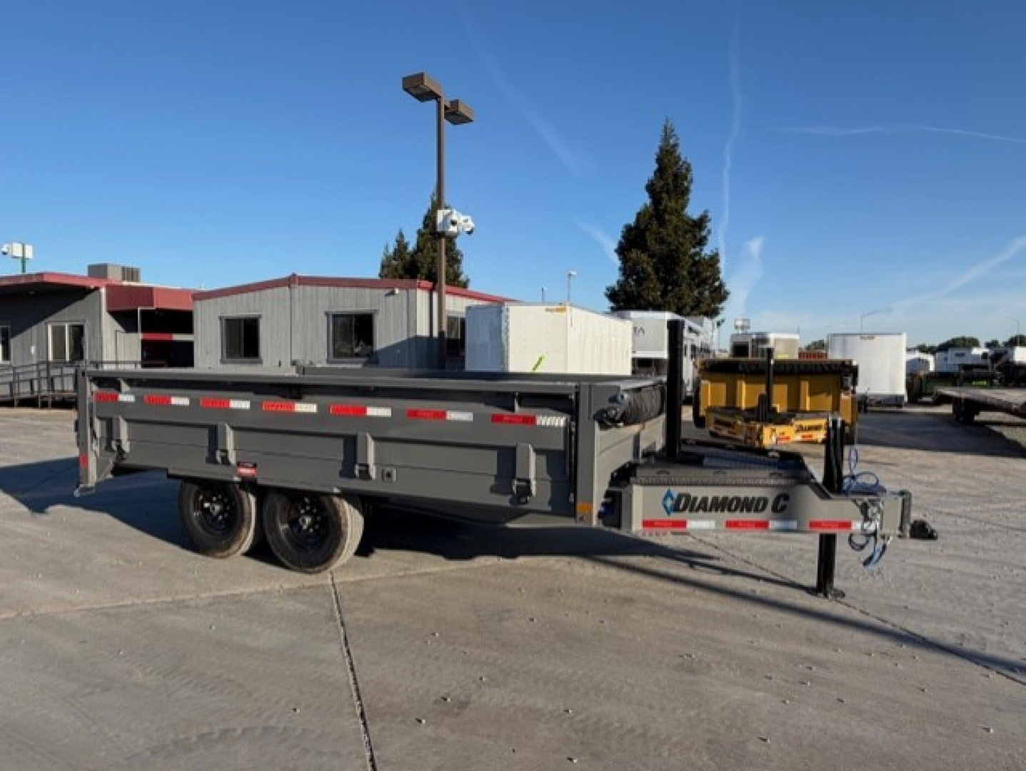 New 2026 Diamond C Trailers DOD207L14X96 8FT X 14FT 14.9K GVW Dump Trailer