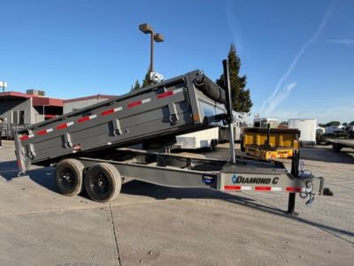New 2026 Diamond C Trailers DOD207L14X96 8FT X 14FT 14.9K GVW Dump Trailer