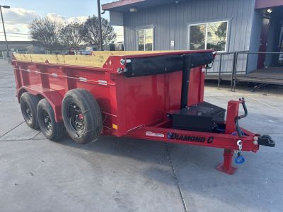 New 2026 Diamond C Trailers MDT206L12X77 P3 6.5FT X 12FT 9890GVW Dump Trailer