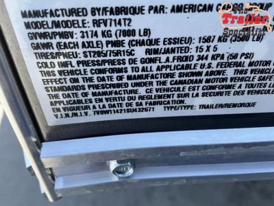 New 2025 Wells Cargo RFV714T2 7FT X 14FT 7K GVW Cargo / Enclosed Trailer