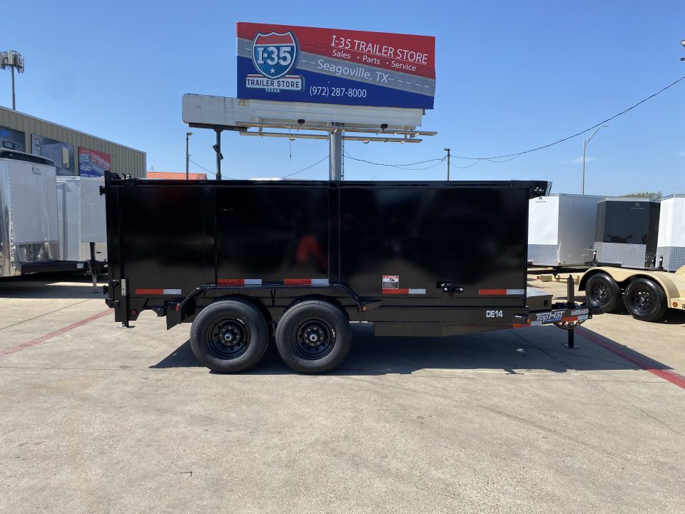 New 2026 Top Hat Trailers DE14 14'x83"x4' Dump Trailer