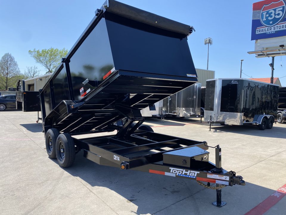 New 2026 Top Hat Trailers DE14 14'x83"x4' Dump Trailer