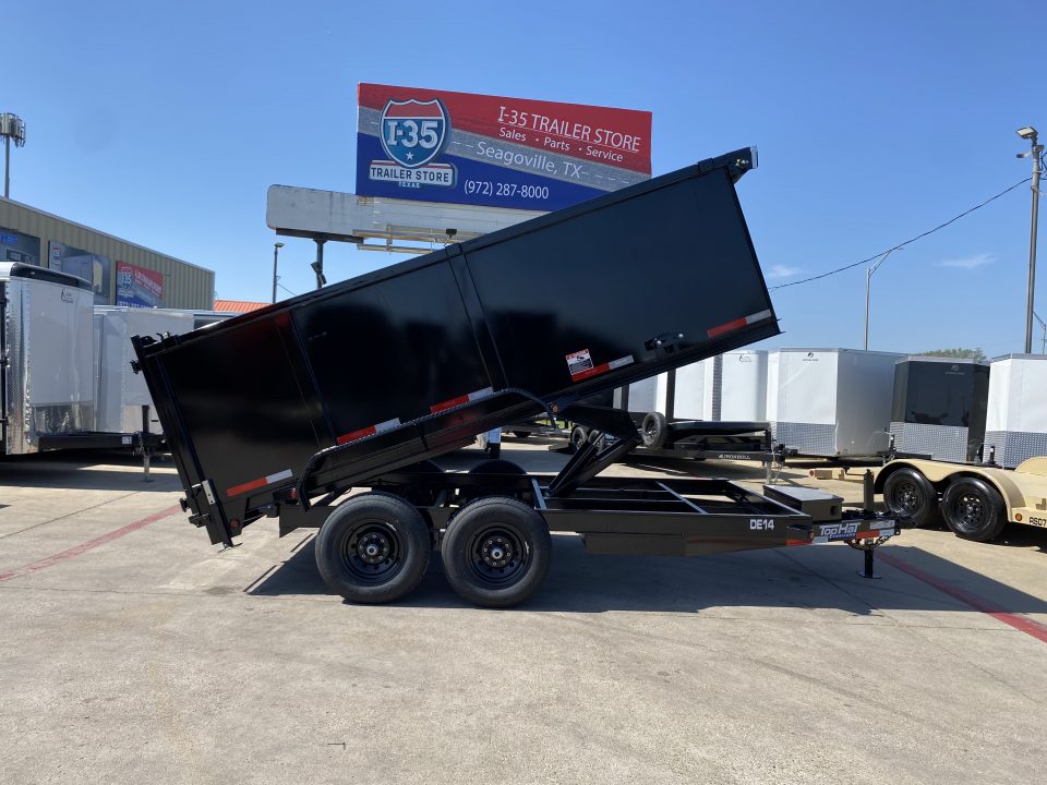 New 2026 Top Hat Trailers DE14 14'x83"x4' Dump Trailer