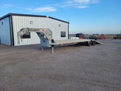 New 2026 Buckshot 102"X36' Gooseneck Hydraulic Dovetail Trailer