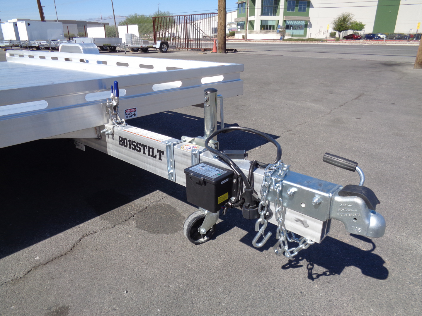 New 2027 Aluma * 8015S TILT * 15Ft Single Axle Tilt Aluminum ATV Trailer