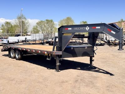 New 2026 Diamond T 8.5-25 Gooseneck Deckover Equipment Hauler 16K GVWR