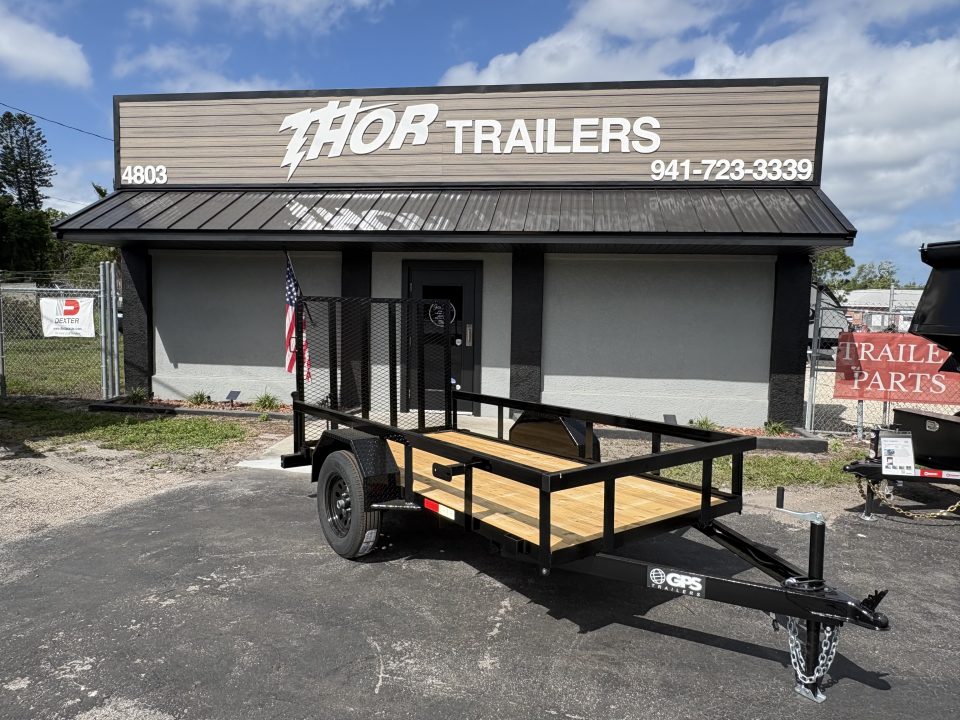 New 2026 GPS Trailers 5X10 SA TUBE TOP WITH RAMP Utility Trailer