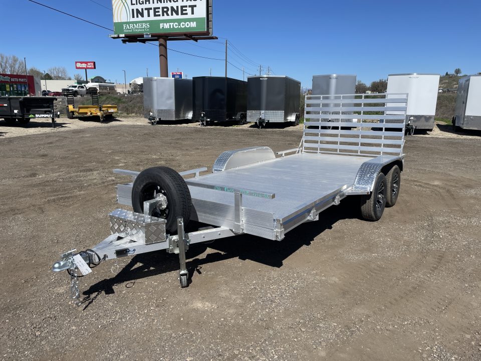 New 2026 Silverwing 7x16 5k Tandem Axle Aluminum Utility Trailer