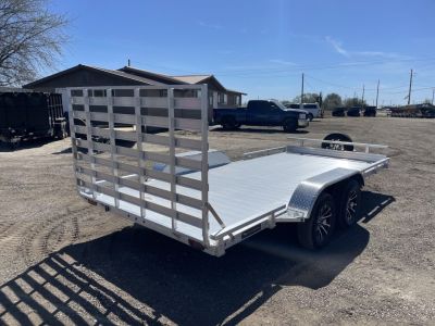 New 2026 Silverwing 7x16 5k Tandem Axle Aluminum Utility Trailer