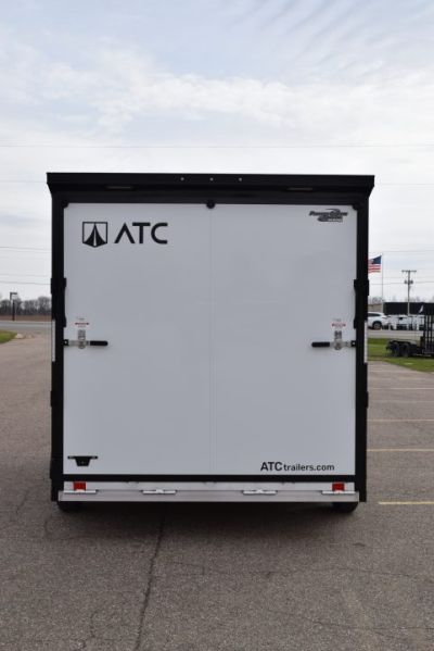 New ATC 7.5x14 STO 400 ALUMINUM CARGO TRAILER w/ BLACK TRIM PACKAGE
