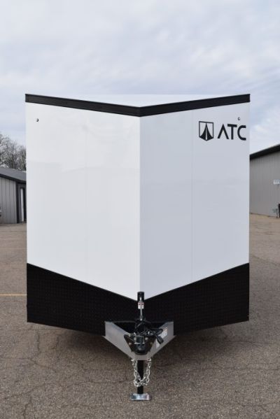 New ATC 7.5x14 STO 400 ALUMINUM CARGO TRAILER w/ BLACK TRIM PACKAGE