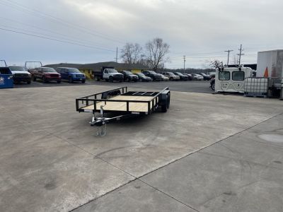 New Sure-Trac 7X16 TUBE TOP Utility Trailer