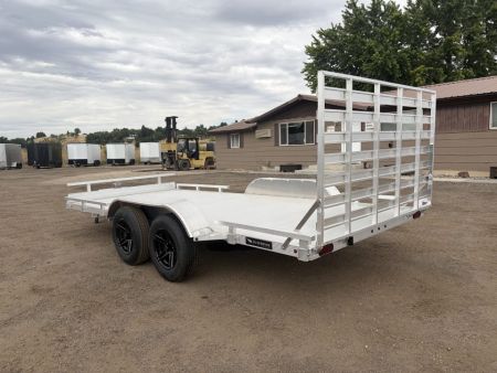 New 2026 Silverwing 7x16 5k Tandem Axle Aluminum Utility Trailer