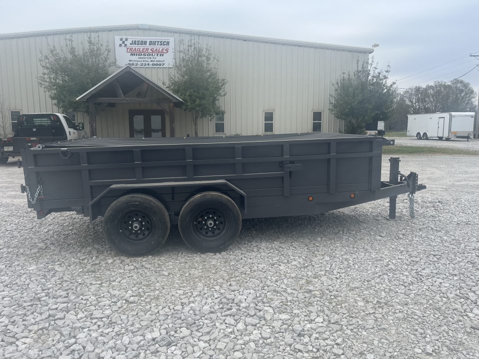New 2026 Triple R 7X14 DUMP TRAILER 14K W/TARP-RAMPS-SPREADER GATE Dump Trailer