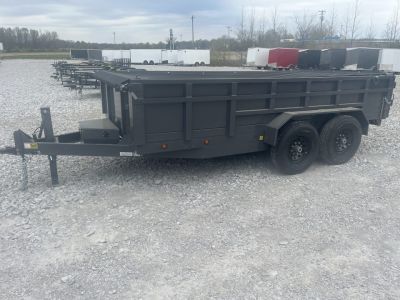 New 2026 Triple R 7X14 DUMP TRAILER 14K W/TARP-RAMPS-SPREADER GATE Dump Trailer