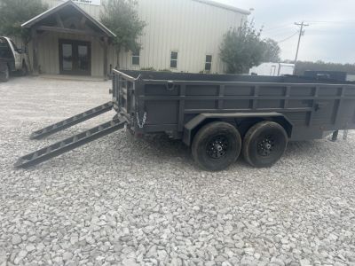 New 2026 Triple R 7X14 DUMP TRAILER 14K W/TARP-RAMPS-SPREADER GATE Dump Trailer