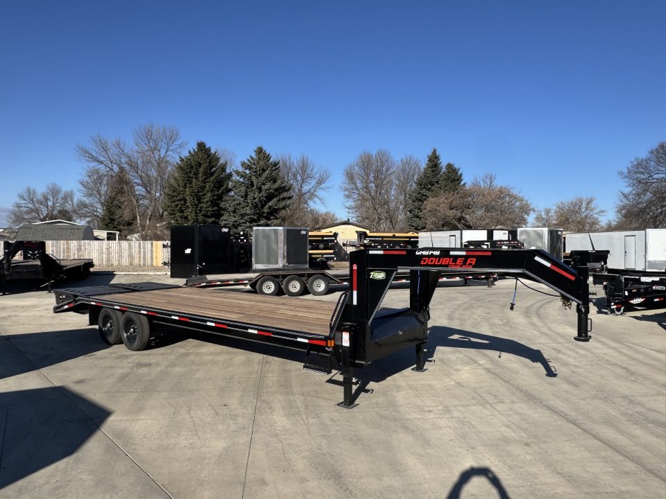 New 2027 Double A GOOSENECK 26 ft Deckover flatbed HEAVY DUTY 14K Trailer