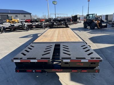 New 2027 Double A GOOSENECK 26 ft Deckover flatbed HEAVY DUTY 14K Trailer