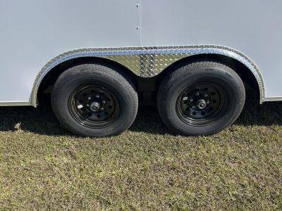 New 8.5x20 Titanium Cargo Trailer - White Enclosed Trailer